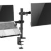 BRATECK βάση γραφείου οθόνης LDT66-C024ML, 17-32", έως 9kg, με θέση για laptop
