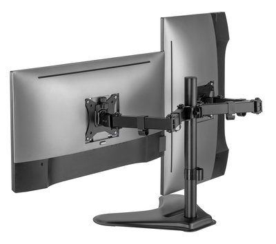 BRATECK βάση γραφείου για 2x οθόνες LDT66-T024, 17-32", έως 9kg