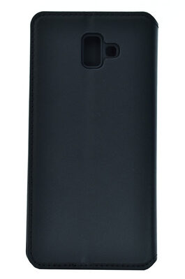 POWERTECH Θήκη Slim Leather για Samsung J6 Plus 2018, μαύρη