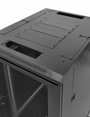 POWERTECH επιδαπέδια καμπίνα rack 19" NETW-0002, 600 x 800 x 1166mm, 22U