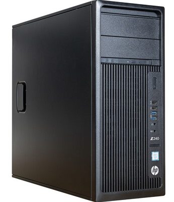 HP WorkStation Z240 MT, Refurbished Grade A Repainted, i5-6600, 16/500GB HDD, DVD-RW, K2200, FreeDOS