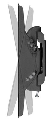 POWERTECH επιτοίχια βάση τηλεόρασης PT-1126, 23-43", έως 45kg, ρυθμιζόμενη κλίση