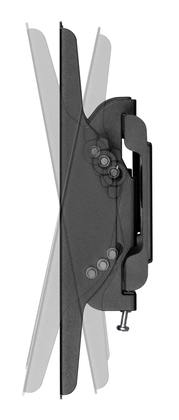 POWERTECH επιτοίχια βάση τηλεόρασης PT-1126, 23-43", έως 45kg, ρυθμιζόμενη κλίση