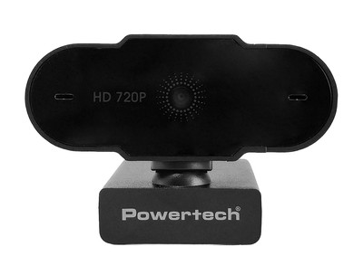 POWERTECH web camera PT-1426, 0.9MP, 720p HD, fixed εστίαση, 1.5m, μαύρη