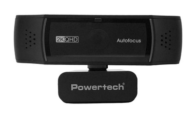 POWERTECH web camera PT-1428, 5MP, 2K QHD, αυτόματη εστίαση, 1.5m, μαύρη