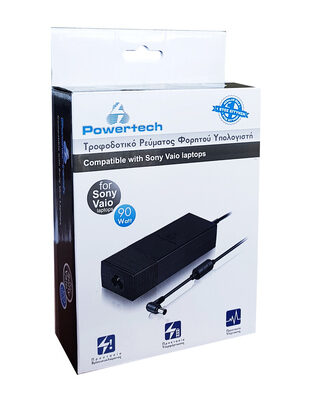 POWERTECH τροφοδοτικό laptop PT-53 για Sony Vaio, 19.5V, 90W