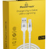 POWERTECH καλώδιο USB σε Lightning PTR-0126, 12W, copper, 1m, λευκό