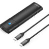 ORICO θήκη για Μ.2 NVMe SSD PWM2-G2-BK-EP, 10Gbps, έως 4TB, μαύρη