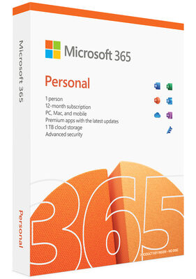 MICROSOFT Office 365 Personal QQ2-01897, English, medialess P10, 1 έτος