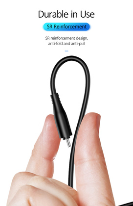 USAMS καλώδιο Lightning σε USB US-SJ266, 2A, 1m, μαύρο