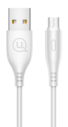 USAMS καλώδιο Micro USB σε USB US-SJ268, 2A, 1m, λευκό