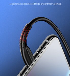 USAMS καλώδιο Lightning σε USB US-SJ364, 2A, 1m, μαύρο