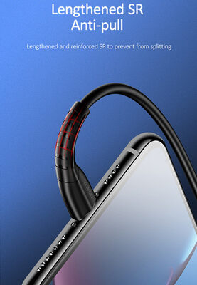 USAMS καλώδιο Lightning σε USB US-SJ364, 2A, 1m, μαύρο