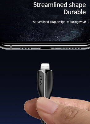 USAMS καλώδιο Lightning σε USB US-SJ371, 2A, 1m, λευκό