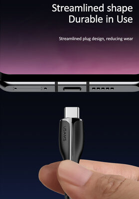 USAMS καλώδιο USB-C σε USB US-SJ372, 2A, 1m, λευκό