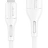 USAMS καλώδιο USB σε Lightning US-SJ500, 2A, 1m, λευκό