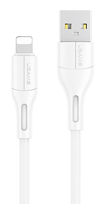 USAMS καλώδιο USB σε Lightning US-SJ500, 2A, 1m, λευκό