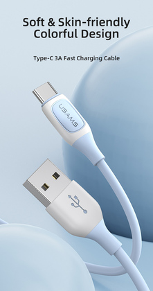 USAMS καλώδιο USB-C σε USB US-SJ596, 3A, 1m, μαύρο