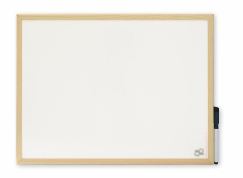 Ασπροπίνακας με Ξύλινο Πλαίσιο 60x90cm