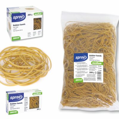 Λαστιχάκια Πλακέ 70% Καουτσούκ 55mm 50G Medium