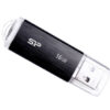 SILICON POWER USB Flash Drive Ultima U02, 16GB, USB 2.0, μαύρο