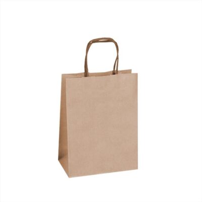 25x12x31cm Χάρτινη Τσάντα με Στριφτό Χερούλι