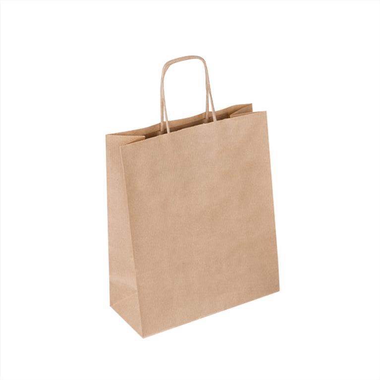 25x12x37cm Χάρτινη Τσάντα με Στριφτό Χερούλι