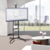 BRATECK βάση τηλεόρασης δαπέδου T1042T, 37-70", έως 45kg, με ράφια & ροδάκια