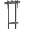 BRATECK βάση τηλεόρασης δαπέδου T1042T, 37-70", έως 45kg, με ράφια & ροδάκια