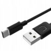 USAMS καλώδιο USB σε USB-C US-SJ099 U-Turn, 2.1A, 1m, μαύρο