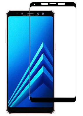 POWERTECH Tempered Glass 5D Full Glue για Samsung A8 Plus 2018, Black