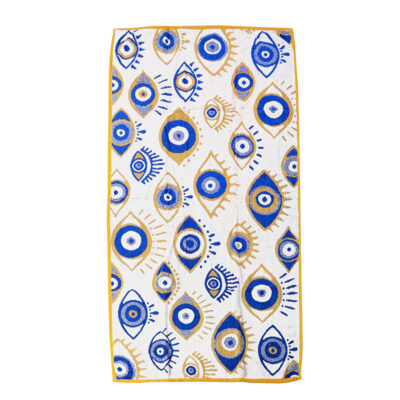 Πετσέτα Θαλάσσης Zakar με Σχέδιο Μάτι 75x150cm