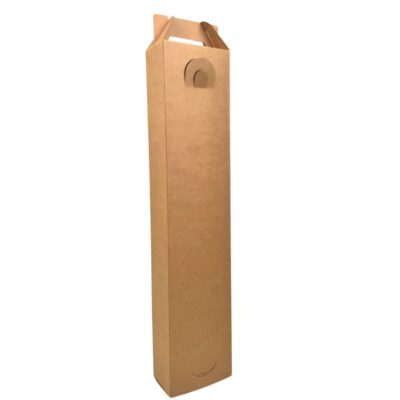 9.3x6x45cm Μακρόστενο Κουτί για Λαμπάδες με Χερούλι Kraft