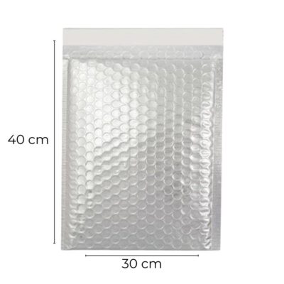 30x40+4cm Φάκελος με Φυσαλίδες Λευκός No9