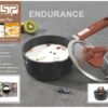 Γαλατιέρα αντικολλητική με καπάκι - 1.45L - CA005-A16-Black - DSP - 612432
