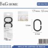 Κρίκοι κουρτίνας μπάνιου - Black - 21803