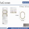 Κρίκοι κουρτίνας μπάνιου - Beige - 21587