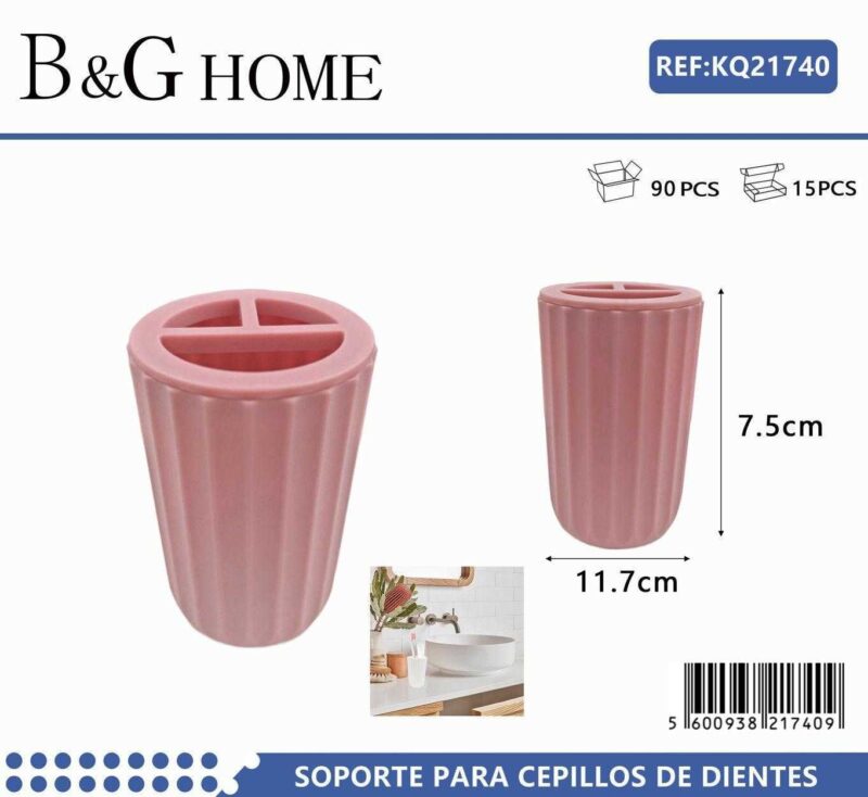 Θήκη οδοντόβουρτσας πλαστική - Pink - 21740