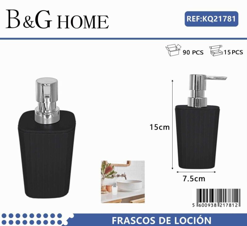 Θήκη κρεμοσάπουνου Dispenser πλαστική - Black - 21781
