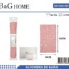 Αντιολισθητικό πατάκι μπάνιου - M0839 - 36x66cm - Pink - 21068