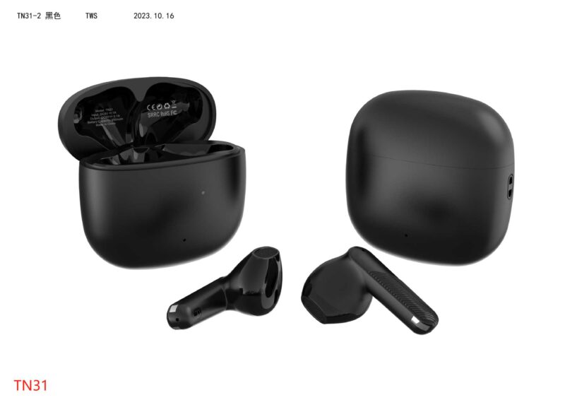Ασύρματα ακουστικά Bluetooth με θήκη φόρτισης - TN-31 - 721760 - Black