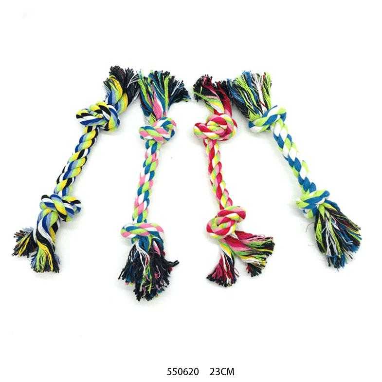 Παιχνίδι σκύλου σχοινί με κόμπους - 23cm - 12pcs - 550620