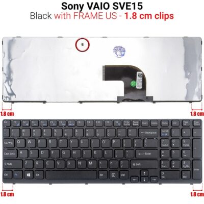 Πληκτρολόγιο SVE15 Black 1,8cm