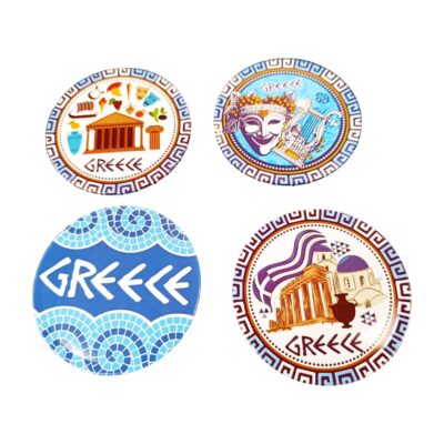 Mεταλλικό Σουβέρ Με Σχέδια Ancient Greece  9cm