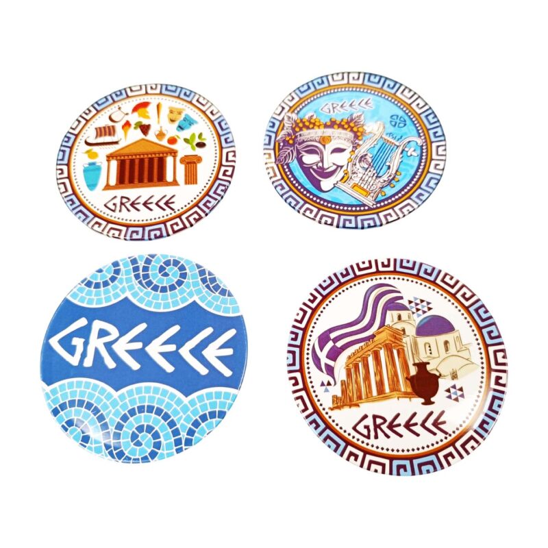 Mεταλλικό Σουβέρ Με Σχέδια Ancient Greece  9cm
