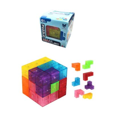 Διαφανής Πλασικός Κύβος Puzzle – Transparent Plastic Cube Puzzle