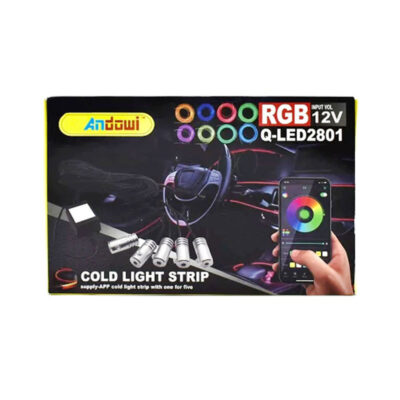 Andowl Διακοσμητικός Φωτισμός Αυτοκινήτου LED Q-LED2801 - Car Decorative Lighting with Color Control