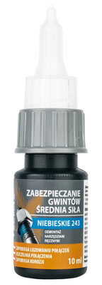 TECMAXX κόλλα Threadlock 14-035, μεσαίας αντοχής, 10ml, μπλε