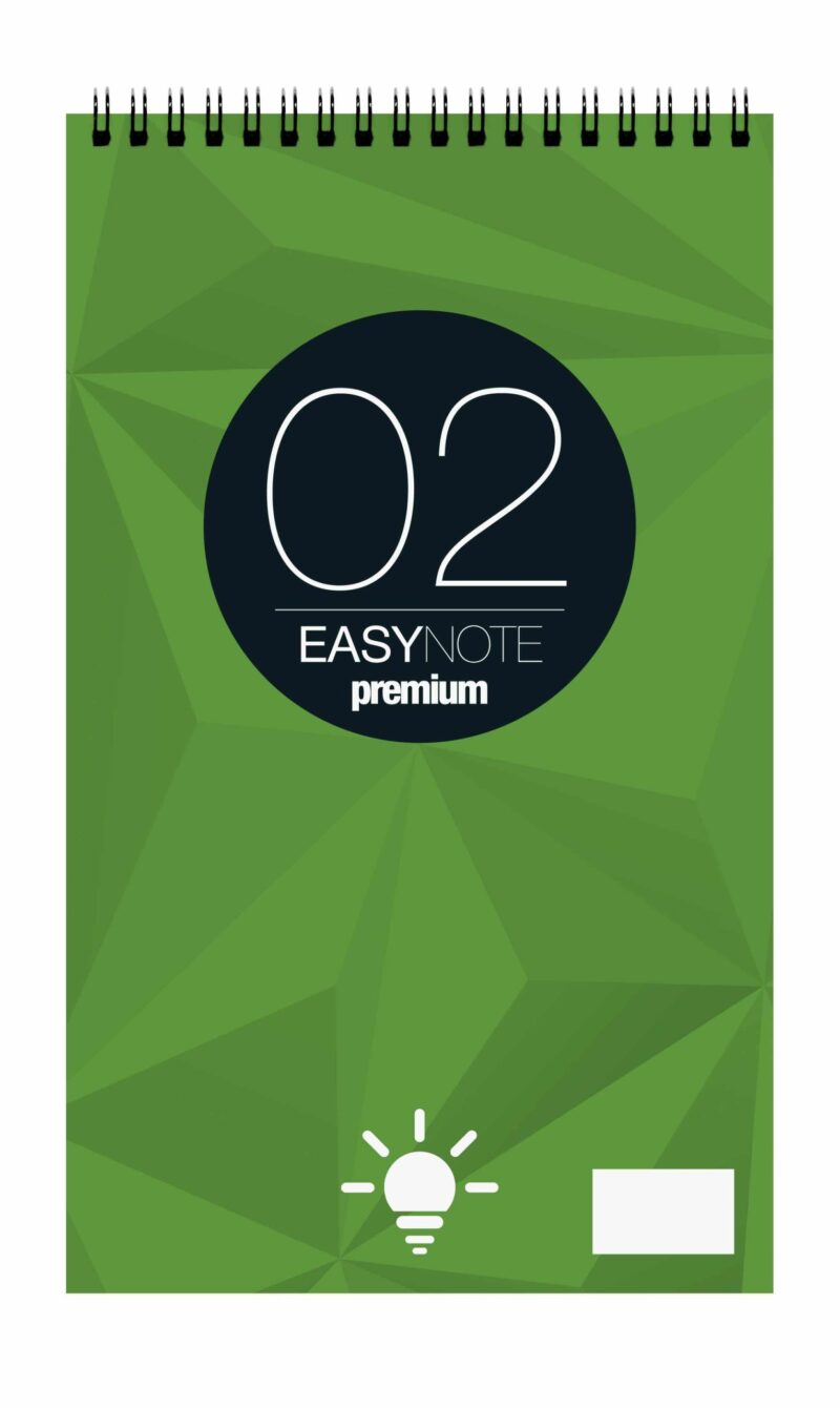 Easy Notes Μπλοκ Σπιράλ Αρίγωτο No2 60gsm 9x15cm