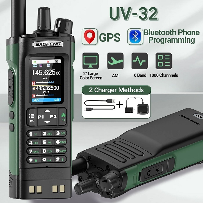 Φορητός πομποδέκτης UHF/VHF - UV32 - Baofeng - 401324